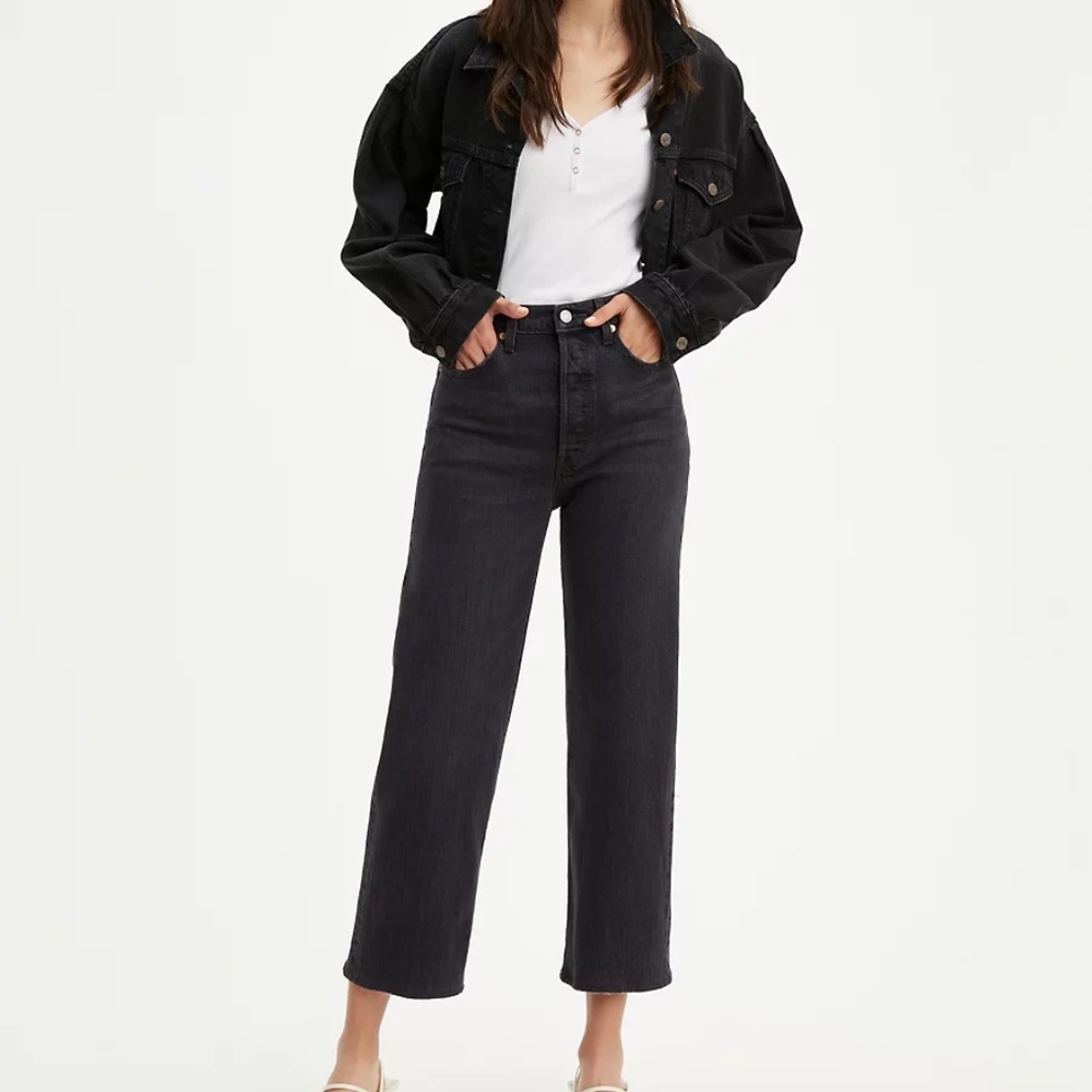 Levi's Straight Ankle Ribcage Jeans - Feelin' Cagey, Inseam 29 Inch